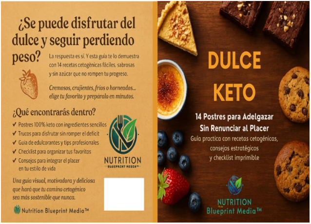 DULCE KETO: 14 Postres para Adelgazar Sin Renunciar al Placer: Guía práctica con recetas cetogénicas, consejos estratégicos y checklist imprimible para disfrutar en cetosis
