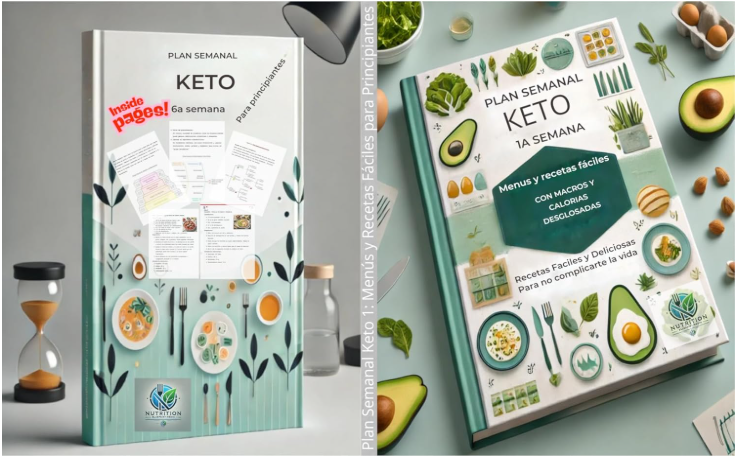 Plan Semanal Keto: Menús y Recetas Fáciles para Principiantes con Macros y Calorías Desglosados: Recetas Fáciles y Deliciosas con Macros Completos para Principiantes (Reto 12 semanas Dieta Cetogénica)