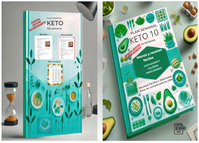 Plan Semanal Keto 10: Menús y Recetas Fáciles para Principiantes con Macros y Calorías Desglosados (Especial Recetas Reconfortantes): Recetas Fáciles ... Exitoso (Reto 12 semanas Dieta Cetogénica)
