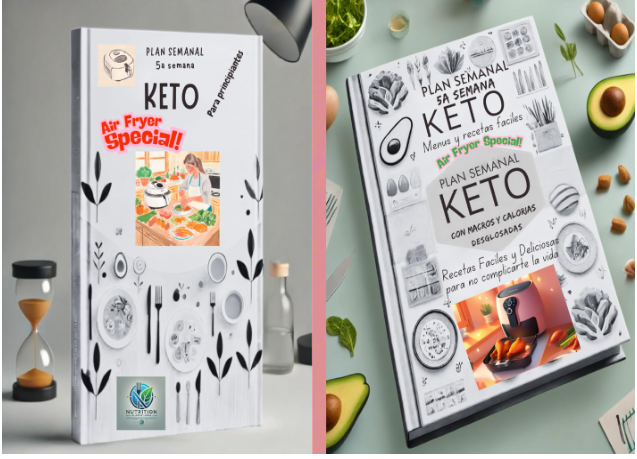 Plan Semanal Keto 5: Menús y Recetas Fáciles para Principiantes con Macros y Calorías Desglosados (Especial Air Fryer): Recetas Fáciles y Deliciosas ... (Reto 12 semanas Dieta Cetogénica)