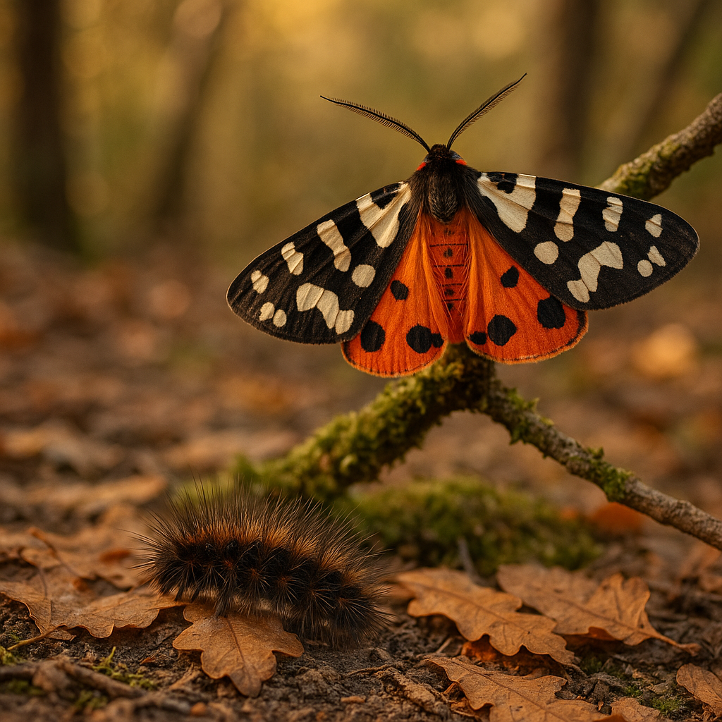 Oruga Arctia villica