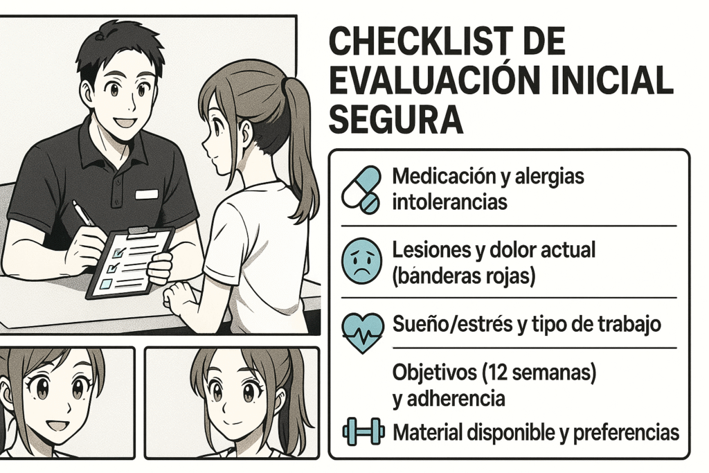 Cuestionario de evaluación para entrenador personal